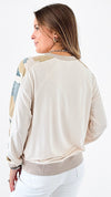 Laid-Back Luxe Camo Top-110 Long Sleeve Tops-mystree-Coastal Bloom Boutique, find the trendiest versions of the popular styles and looks Located in Indialantic, FL