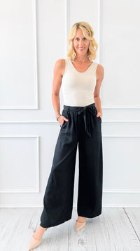 Evening Glow Flow Pant - Ash-170 Bottoms-DOE AND RAE-Coastal Bloom Boutique, find the trendiest versions of the popular styles and looks Located in Indialantic, FL