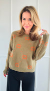 Pumpkin Sweater - Olive-140 Sweaters-SO ME-Coastal Bloom Boutique, find the trendiest versions of the popular styles and looks Located in Indialantic, FL