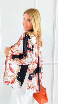 Baroque Dreams Italian Blouse-110 Long Sleeve Tops-SORPRESA-Coastal Bloom Boutique, find the trendiest versions of the popular styles and looks Located in Indialantic, FL