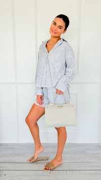 Diamond Spark Striped Lounge Set-210 Loungewear/Sets-Hesperus-Coastal Bloom Boutique, find the trendiest versions of the popular styles and looks Located in Indialantic, FL