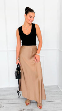 Isabella Italian Skirt- Coco-170 Bottoms-SEE YOU IN ROME-Coastal Bloom Boutique, find the trendiest versions of the popular styles and looks Located in Indialantic, FL