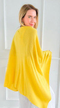 Walk Away Poncho - Yellow-150 Cardigan Layers-NYW-Coastal Bloom Boutique, find the trendiest versions of the popular styles and looks Located in Indialantic, FL