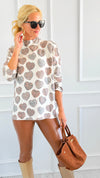 Wild Hearts Turtleneck Italian Knit Sweater-140 Sweaters-SORPRESA-Coastal Bloom Boutique, find the trendiest versions of the popular styles and looks Located in Indialantic, FL