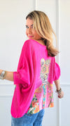 Wild Style Italian St Tropez Knit - Pink-140 Sweaters-Italianissimo-Coastal Bloom Boutique, find the trendiest versions of the popular styles and looks Located in Indialantic, FL