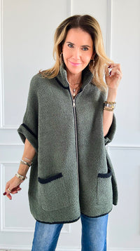 Cloud Comfort Cardigan - Olive-160 Jackets-NYW-Coastal Bloom Boutique, find the trendiest versions of the popular styles and looks Located in Indialantic, FL