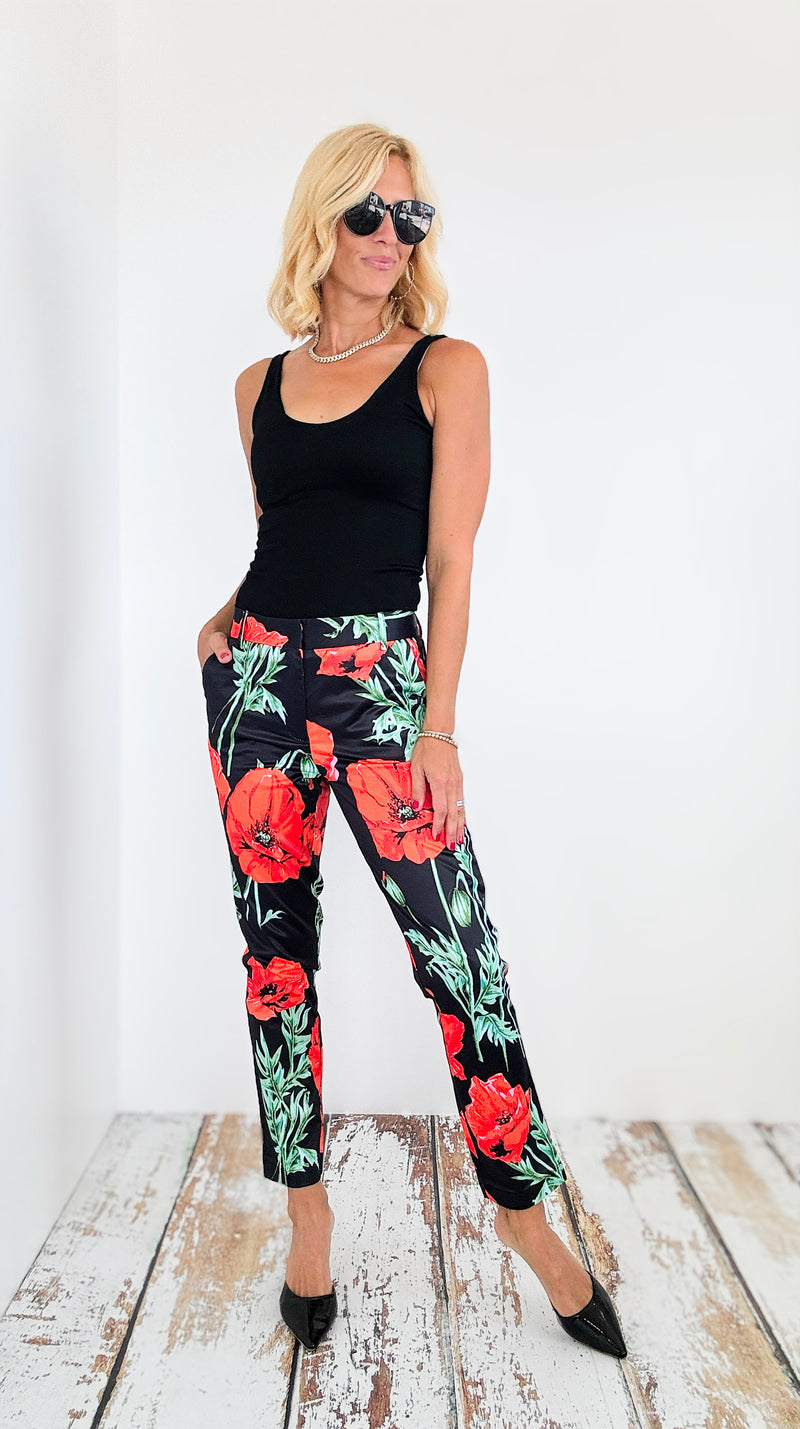 Tropic Bloom Pants-170 Bottoms-OVI-Coastal Bloom Boutique, find the trendiest versions of the popular styles and looks Located in Indialantic, FL