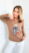 Sophisticated Style Custom CB Italian Pullover - Deep Camel-140 Sweaters-Italianissimo / Holly-Coastal Bloom Boutique, find the trendiest versions of the popular styles and looks Located in Indialantic, FL