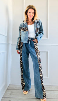 Fierce Fusion Denim Set-210 Loungewear/Sets-7Mango7-Coastal Bloom Boutique, find the trendiest versions of the popular styles and looks Located in Indialantic, FL