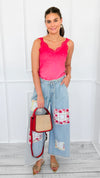 Storybook Stroll Patchwork Pants-170 Bottoms/Shorts-POL-Coastal Bloom Boutique, find the trendiest versions of the popular styles and looks Located in Indialantic, FL