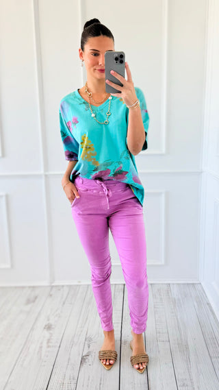Easy Street Joggers- Bright Mauve