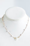 Pre Auth - Pearl Station Initial Necklace-230 Jewelry-Darling-Coastal Bloom Boutique, find the trendiest versions of the popular styles and looks Located in Indialantic, FL