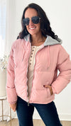 Keep Me Warm Zip Up Pockets Hooded Puffer Jacket-160 Jackets-Rousseau-Coastal Bloom Boutique, find the trendiest versions of the popular styles and looks Located in Indialantic, FL