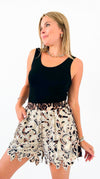 Wild Petals Lace Overlay Shorts-170 Bottoms-Rousseau-Coastal Bloom Boutique, find the trendiest versions of the popular styles and looks Located in Indialantic, FL