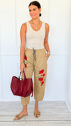 Garden Bloom Relaxed Pants-170 Bottoms-oddi-Coastal Bloom Boutique, find the trendiest versions of the popular styles and looks Located in Indialantic, FL