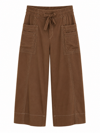 Structured Ease Pants - Walnut