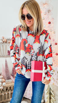 Italian St Tropez Holiday Gnomes Sweater-140 Sweaters-Germany-Coastal Bloom Boutique, find the trendiest versions of the popular styles and looks Located in Indialantic, FL