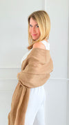 Chic Italian Scarf- Camel-260 Other Accessories-NSP/PORCIENTO-Coastal Bloom Boutique, find the trendiest versions of the popular styles and looks Located in Indialantic, FL