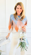 Bold Colorblock Knit Sweater-140 Sweaters-Anniewear-Coastal Bloom Boutique, find the trendiest versions of the popular styles and looks Located in Indialantic, FL