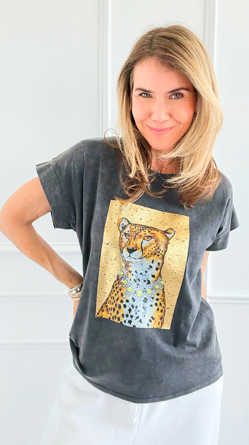 Glam Majesty Italian Graphic Tee-110 Short Sleeve Tops-Italianissimo-Coastal Bloom Boutique, find the trendiest versions of the popular styles and looks Located in Indialantic, FL
