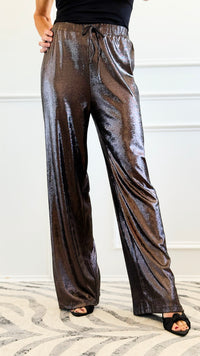Walk the Line Charcoal Wide Leg Pants-170 Bottoms-GLAM-Coastal Bloom Boutique, find the trendiest versions of the popular styles and looks Located in Indialantic, FL