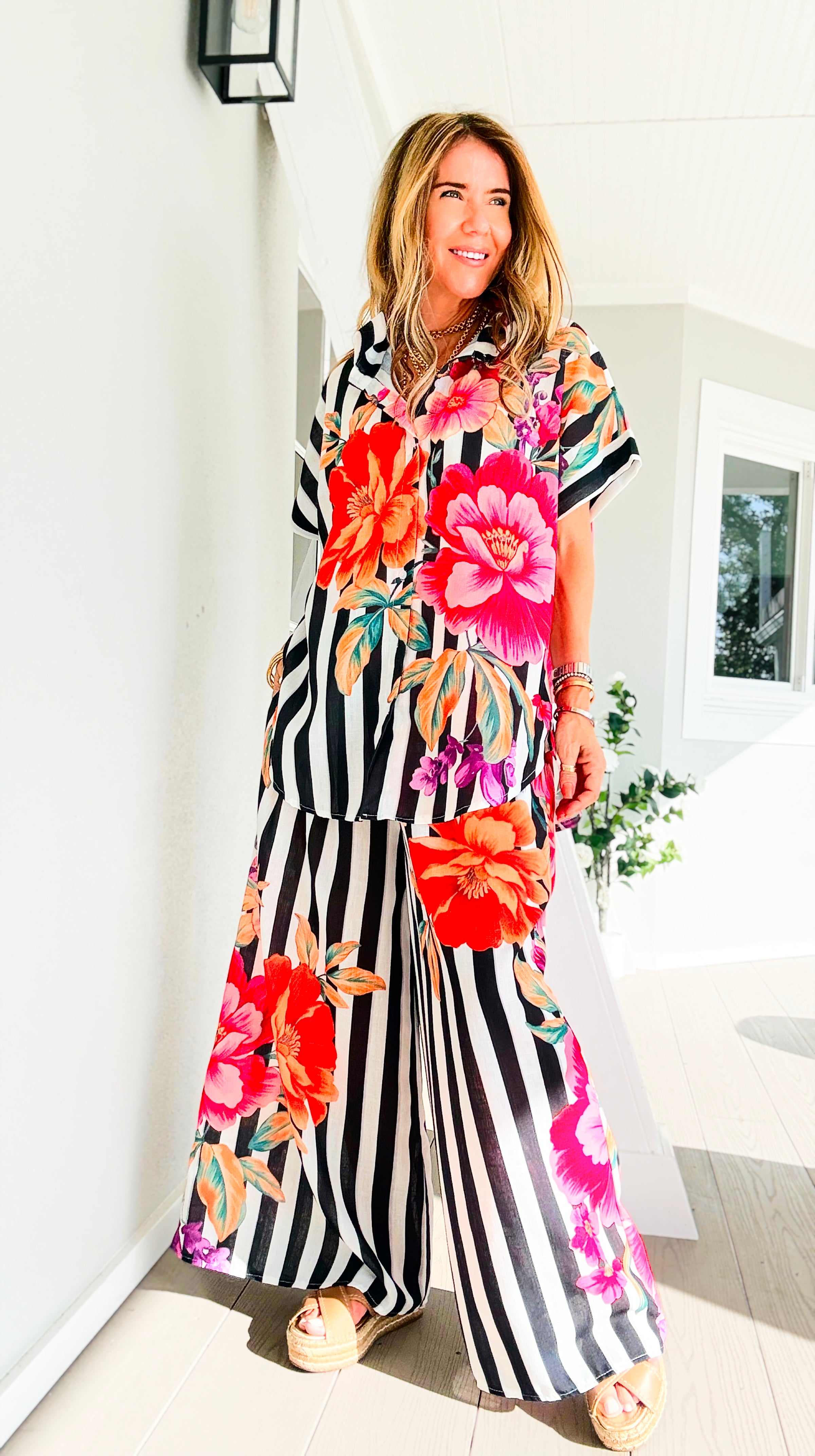 Midnight Bouquet Italian Pant