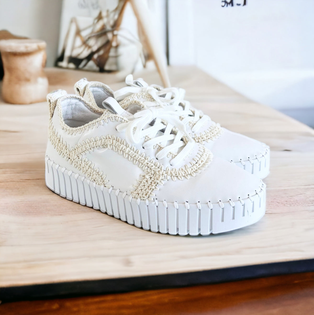 Braided Crochet Sneaker-250 Shoes-Eliya - Bernie-Coastal Bloom Boutique, find the trendiest versions of the popular styles and looks Located in Indialantic, FL