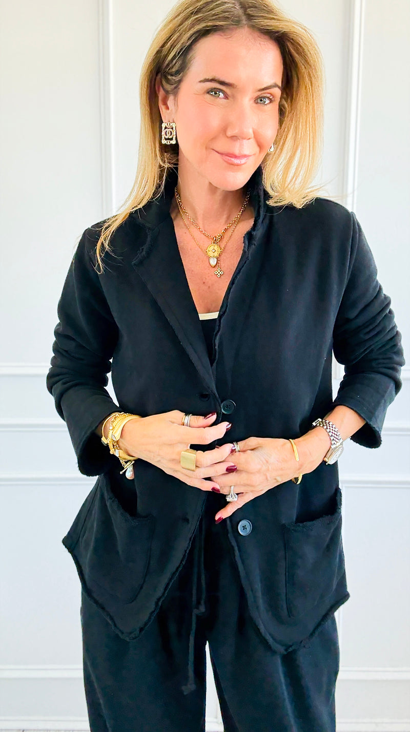 Eileen Knit Blazer-160 Jackets-Mono B-Coastal Bloom Boutique, find the trendiest versions of the popular styles and looks Located in Indialantic, FL