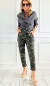 Urban Camo Italian Jogger- Olive