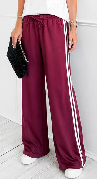 Wide Leg Track Pants