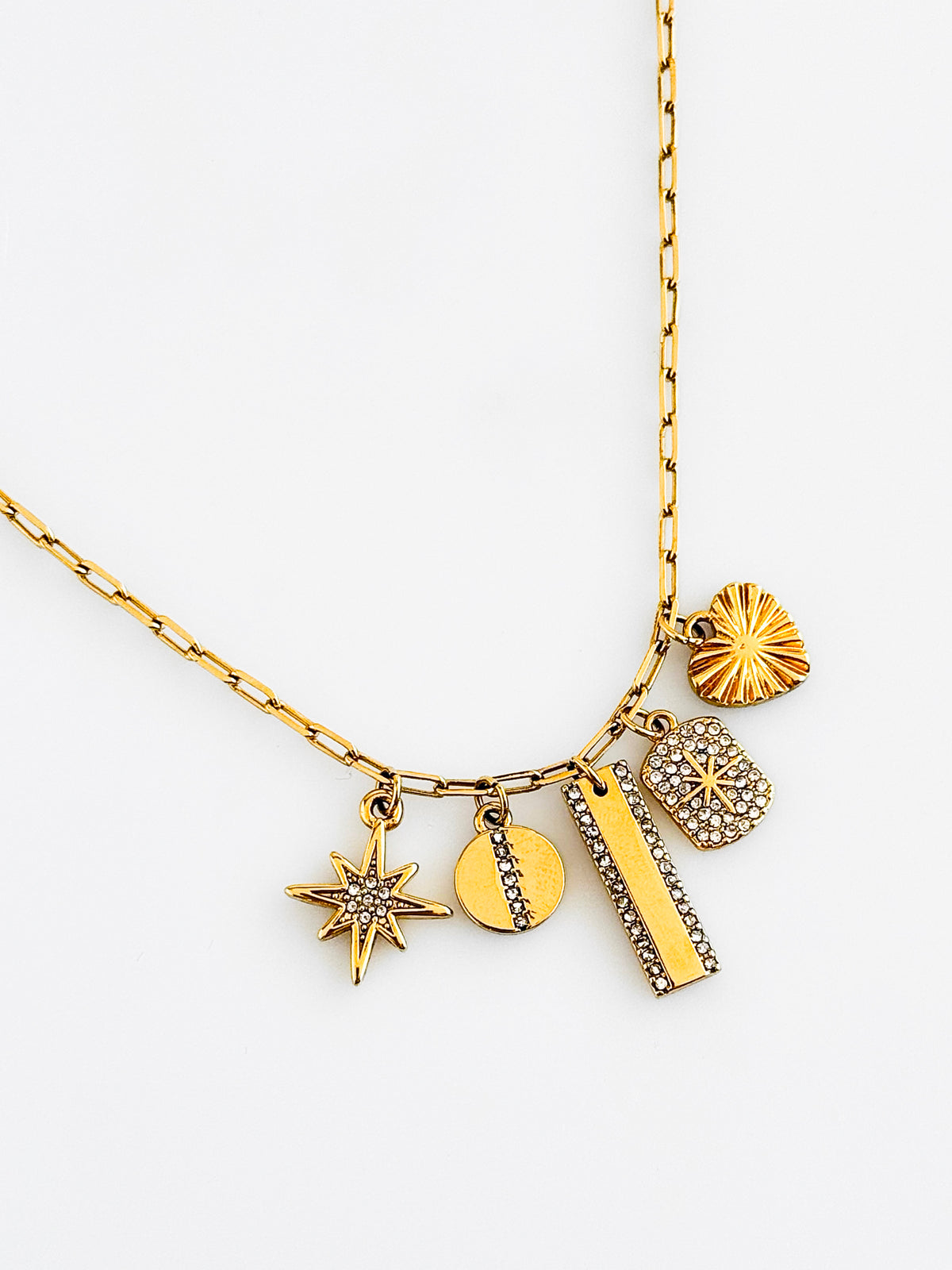 Luxe Cosmic Charm Necklace-230 Jewelry-Marlyn Schiff-Coastal Bloom Boutique, find the trendiest versions of the popular styles and looks Located in Indialantic, FL