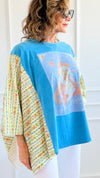 Dollyverse Kantha Poncho Top-150 Cardigan Layers-Blue Velvet-Coastal Bloom Boutique, find the trendiest versions of the popular styles and looks Located in Indialantic, FL