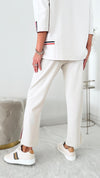 Karine Crepe Knit Pant - Beige-170 Bottoms-Joh Apparel-Coastal Bloom Boutique, find the trendiest versions of the popular styles and looks Located in Indialantic, FL