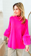 Fabulous Fur Sweater- Fuchsia-140 Sweaters-DEEP PINK-Coastal Bloom Boutique, find the trendiest versions of the popular styles and looks Located in Indialantic, FL