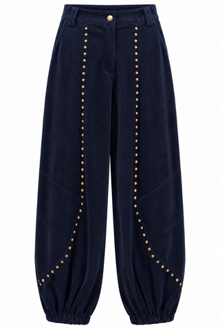 Golden Stud Corduroy Italian Pant