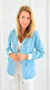 Layered Agenda Hooded Jacket-160 Jackets-RISEN JEANS-Coastal Bloom Boutique, find the trendiest versions of the popular styles and looks Located in Indialantic, FL