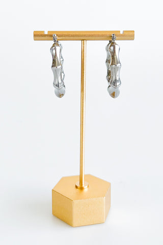 Bamboo Hoop Earrings-230 Jewelry-NYW-Coastal Bloom Boutique, find the trendiest versions of the popular styles and looks Located in Indialantic, FL