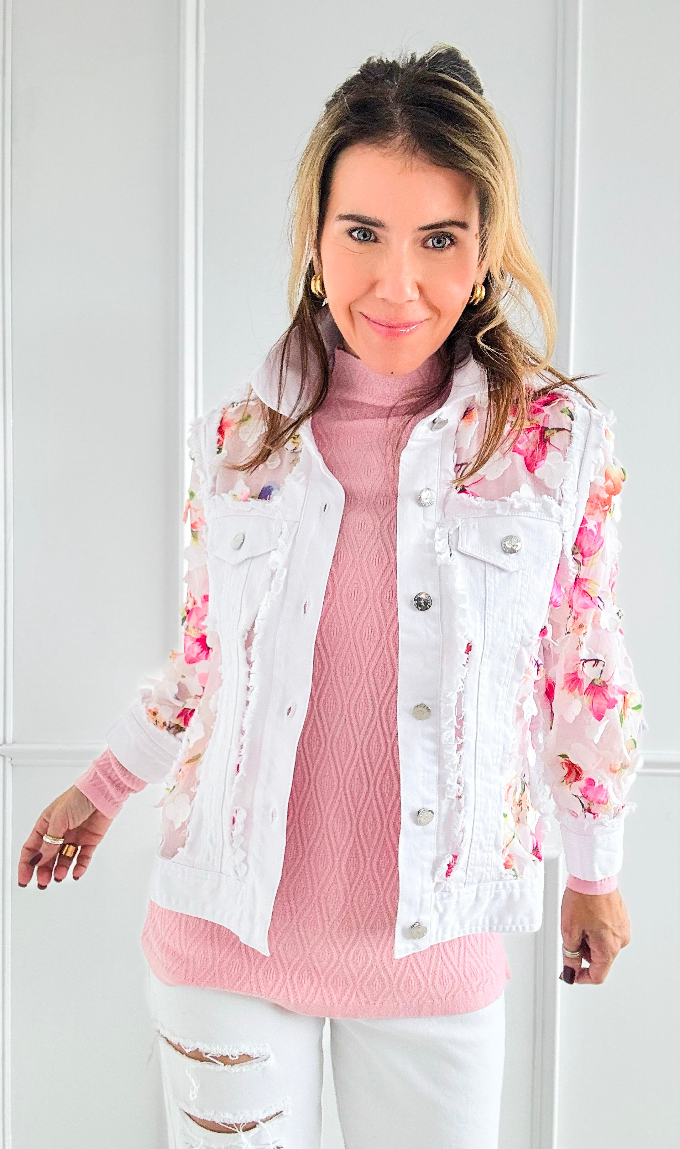 Garden Breeze Mesh Jacket-160 Jackets-AZI Jeans-Coastal Bloom Boutique, find the trendiest versions of the popular styles and looks Located in Indialantic, FL