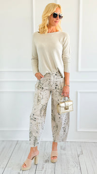 Artful Ease Relaxed Pants-170 Bottoms-Kan Can USA-Coastal Bloom Boutique, find the trendiest versions of the popular styles and looks Located in Indialantic, FL