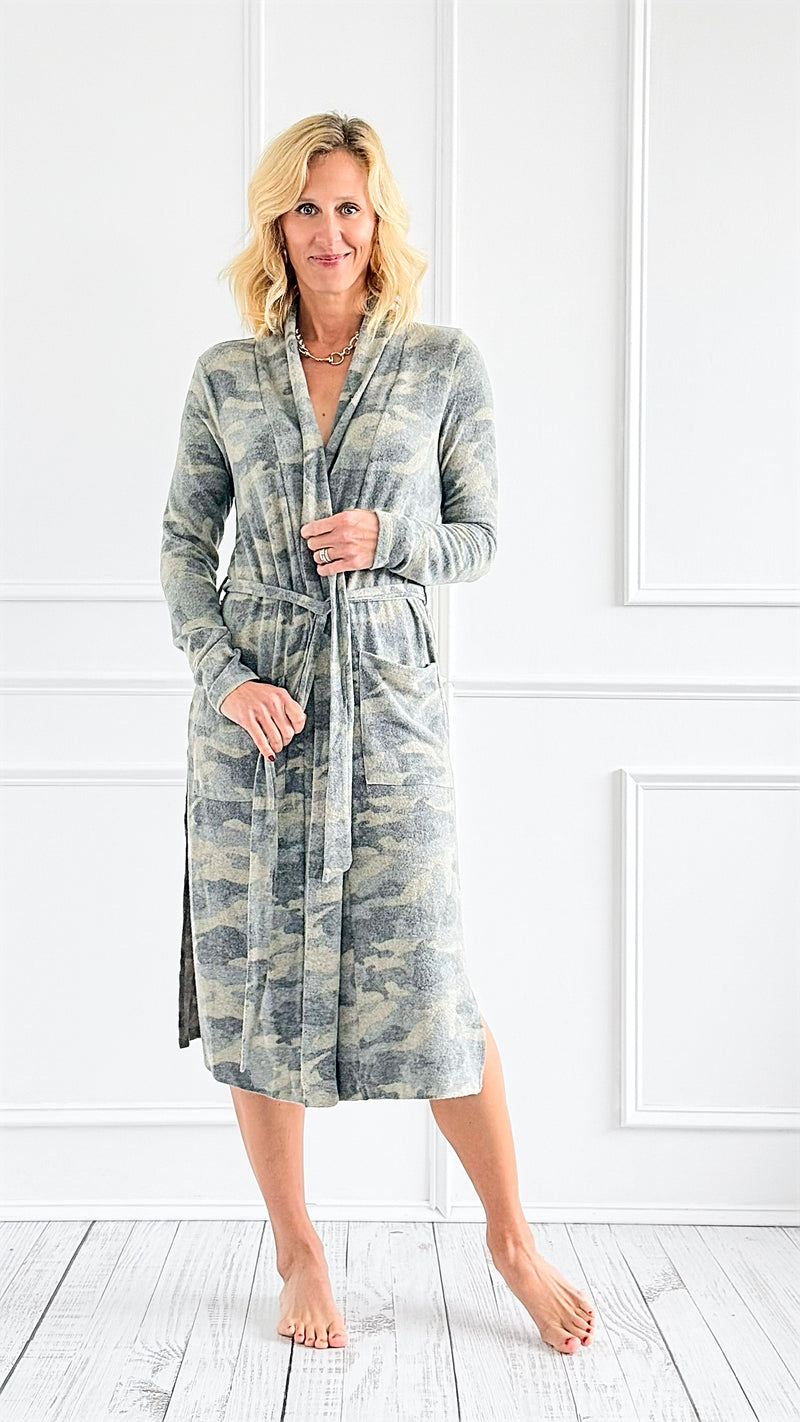 Effortlessly Cozy Camo Long Cardigan-110 Long Sleeve Tops-mystree-Coastal Bloom Boutique, find the trendiest versions of the popular styles and looks Located in Indialantic, FL