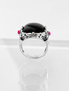 Chunky Midnight Bloom Ring-230 Jewelry-Oriental Treasure-Coastal Bloom Boutique, find the trendiest versions of the popular styles and looks Located in Indialantic, FL