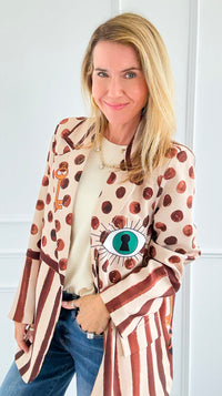Twin Tigri Italian Jacket-160 Jackets-Italianissimo-Coastal Bloom Boutique, find the trendiest versions of the popular styles and looks Located in Indialantic, FL