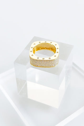 Sterling Silver Micropave Statement Ring-230 Jewelry-NYC-Coastal Bloom Boutique, find the trendiest versions of the popular styles and looks Located in Indialantic, FL