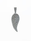 Sterling Silver Micropave Wings Pendant-230 Jewelry-NYC-Coastal Bloom Boutique, find the trendiest versions of the popular styles and looks Located in Indialantic, FL