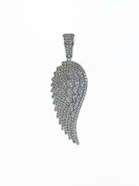 Sterling Silver Micropave Wings Pendant-230 Jewelry-NYC-Coastal Bloom Boutique, find the trendiest versions of the popular styles and looks Located in Indialantic, FL
