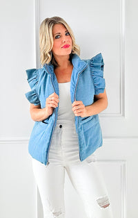 Chic Cascade Puffer Vest-150 Cardigans/Layers-Jodifl-Coastal Bloom Boutique, find the trendiest versions of the popular styles and looks Located in Indialantic, FL