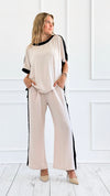 Effortless Chic Pant Set with Dolman Sleeve Top-170 Bottoms-Jodifl-Coastal Bloom Boutique, find the trendiest versions of the popular styles and looks Located in Indialantic, FL