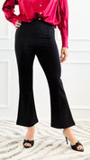 Sculpt Seam Pants – Black-170 Bottoms-Zenana-Coastal Bloom Boutique, find the trendiest versions of the popular styles and looks Located in Indialantic, FL