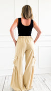 Volume Pocket Utility Pants - cream-170 Bottoms-Heyson-Coastal Bloom Boutique, find the trendiest versions of the popular styles and looks Located in Indialantic, FL