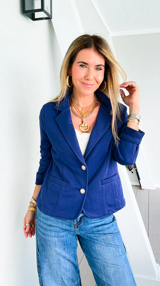 The Ini Italian Blazer- Navy